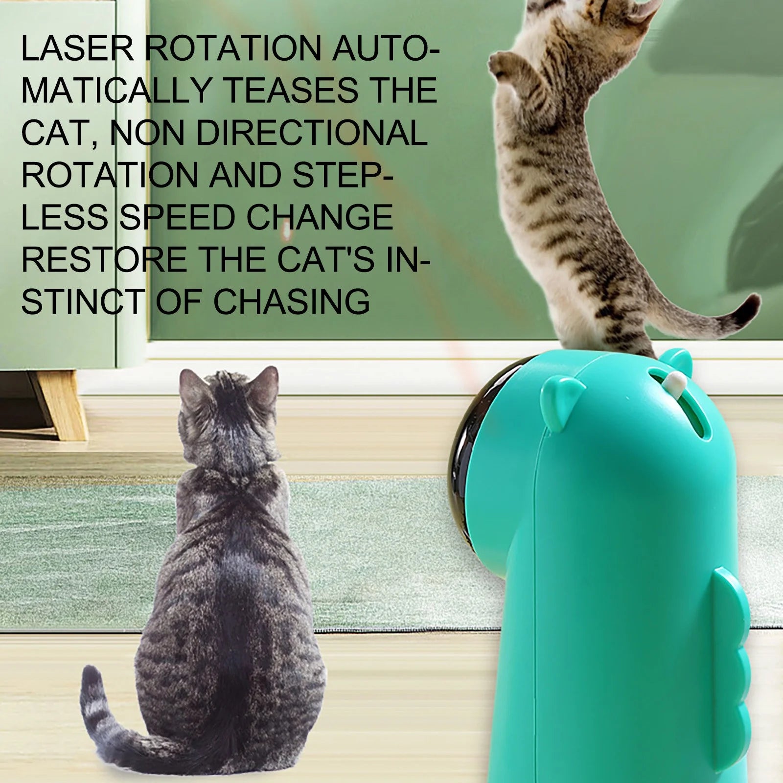 Interactive Automatic Cat Laser Toy - Engaging Fun for Indoor Cats and Dogs!