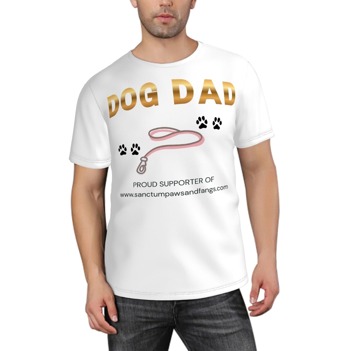 Dog Dad White Tee