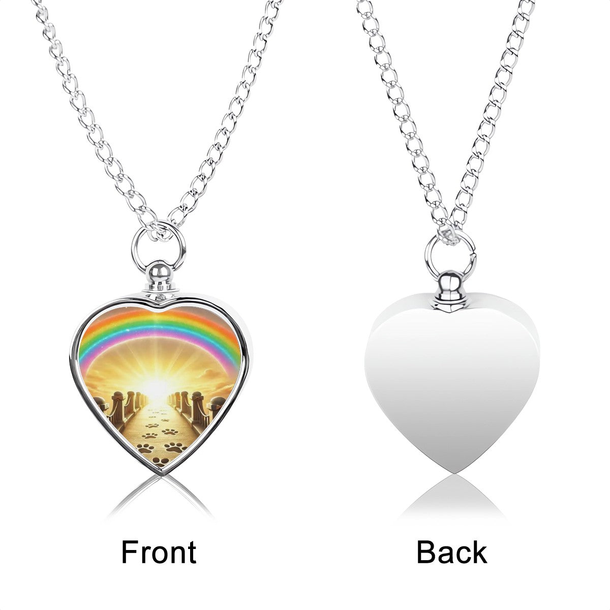 SPF Pet Ashes Necklace (Rainbow Bridge)