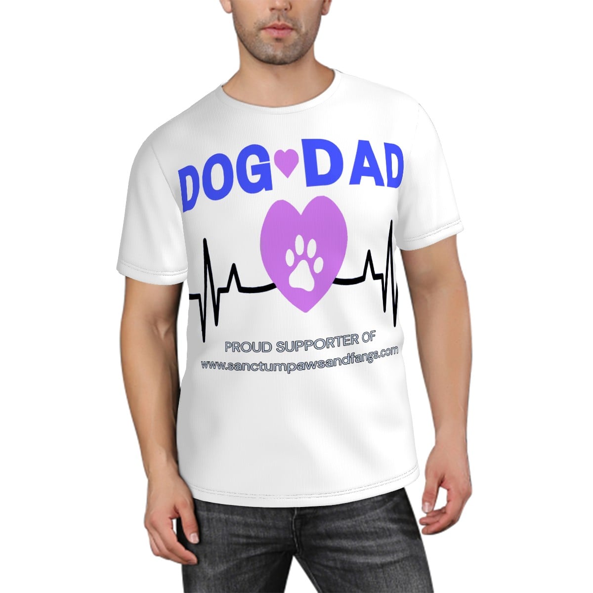 Dog Dad White Tee