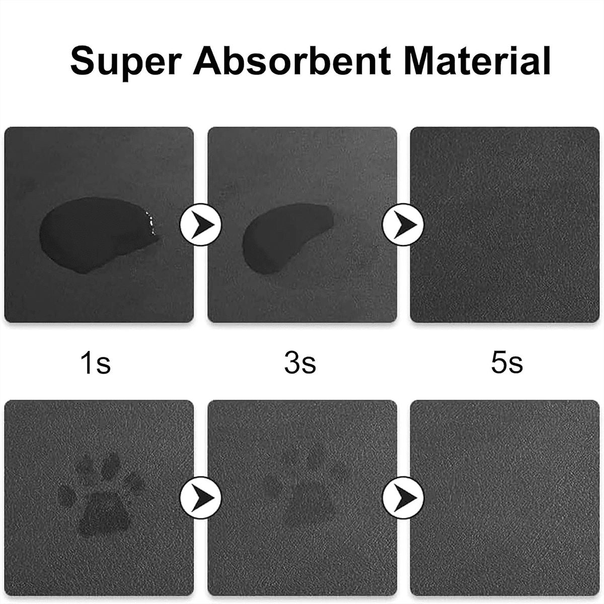 SPF Leather Waterproof Dog Food Mat - Green
