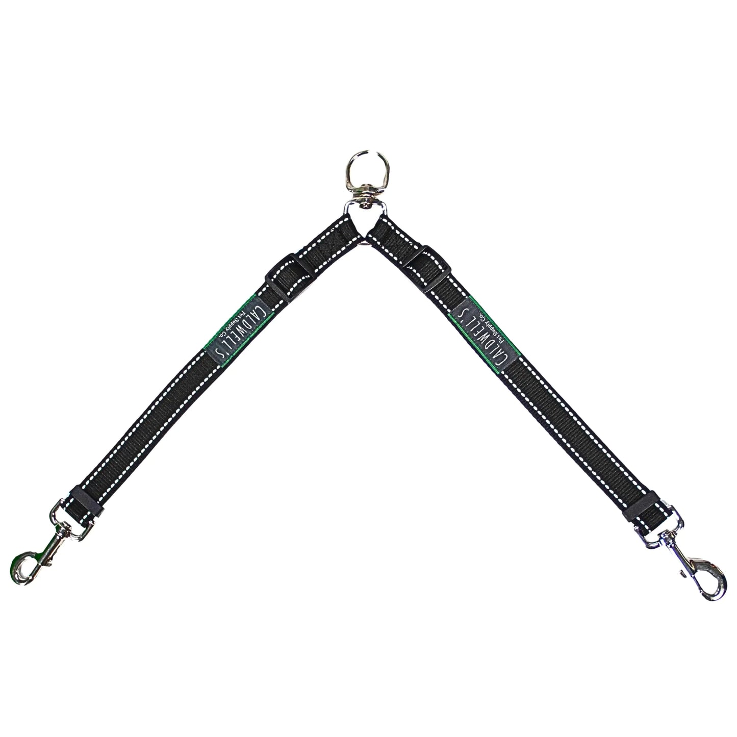 Leash Coupler - Two Dog Leash Splitter to Split Leash for Walking 2 Dogs - Tangle Free Double Dog Leash Connector - Adjustable Attachment for Small or Large Dogs