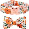 Premium Pet Guardian Gear: Floral Dog Collar with Bow, Comfotable Dog Bowtie, Bowtie Dog Collar Adjustable Girl Dog Collars for Small Medium Large Dogs and Cats - Sanctum Paws and Fangs