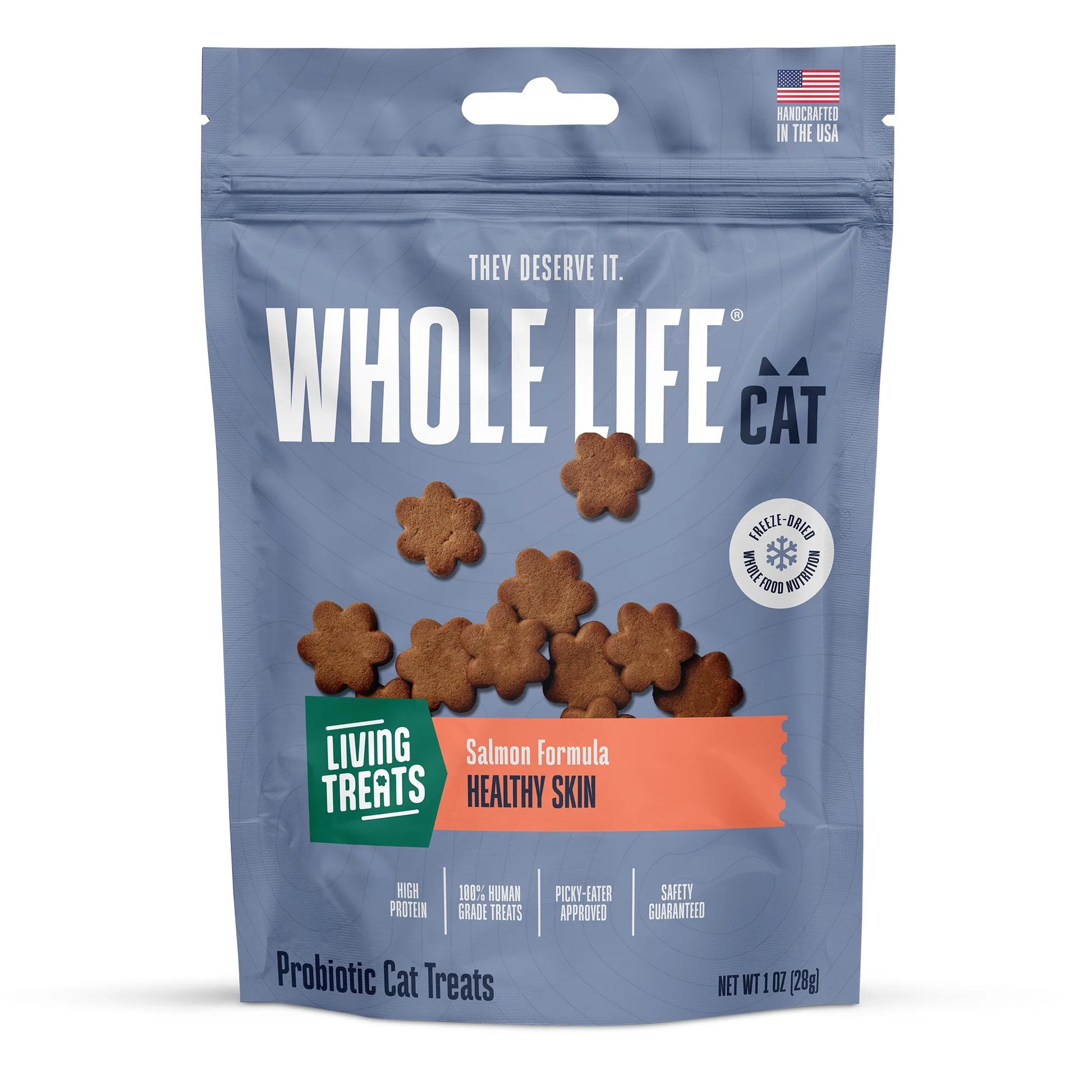 Living Treats – Healthy Skin Probiotic Snack for Cats, 1Oz