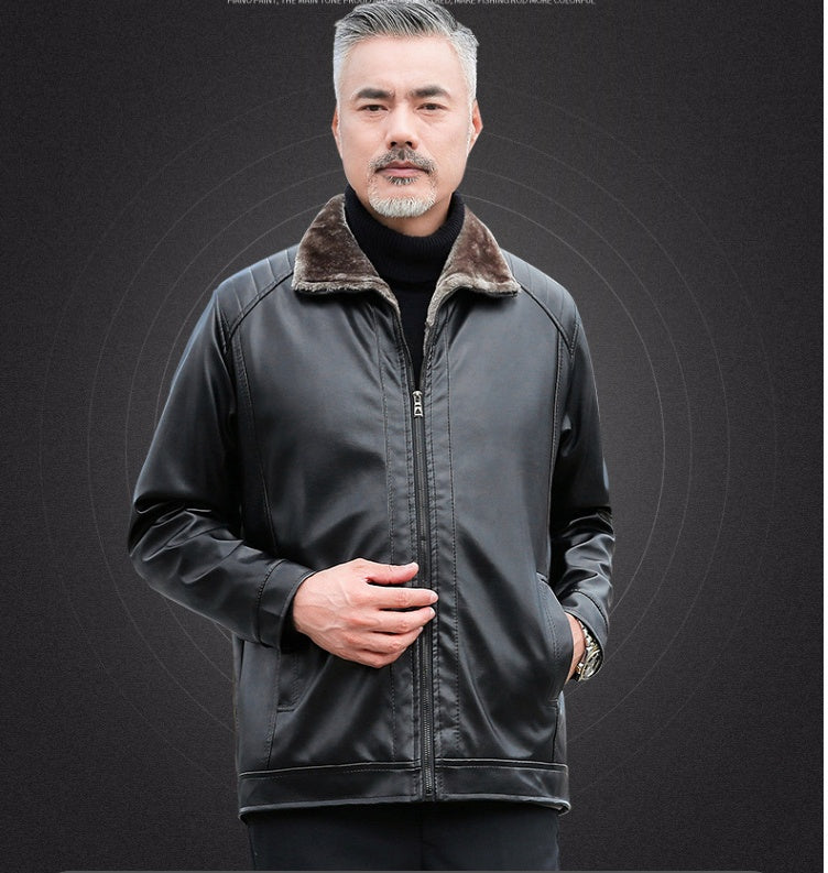 Winter Men's PU Leather Jacket