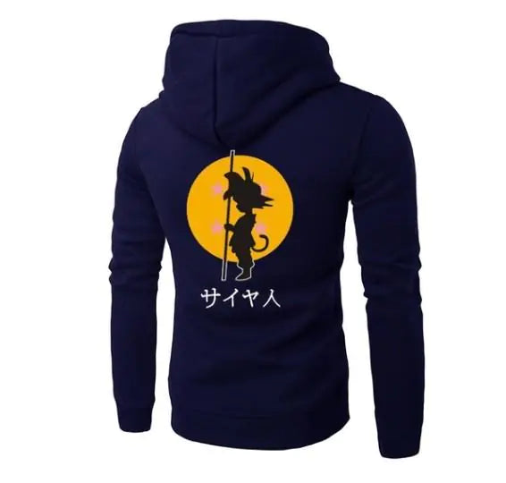 Unisex Fleece Hoodie with Dragon Ball Cartoon Design