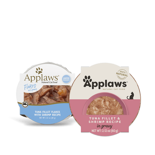 Applaws Natural Wet Cat Food Tuna Fillet & Shrimp Recipe in Gravy (2.12oz)
