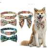 Premium Pet Guardian Gear: Floral Cotton Dog Collar Rose Buckle - Sanctum Paws and Fangs