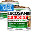 Premium Pet Guardian Gear: 2 Pack Glucosamine for Dogs with Chondroitin Joint Pain Relief Made in USA - Sanctum Paws and Fangs