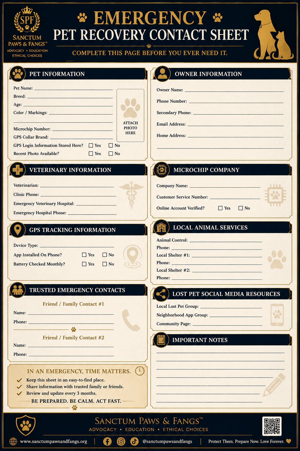 LOST PET PREVENTION