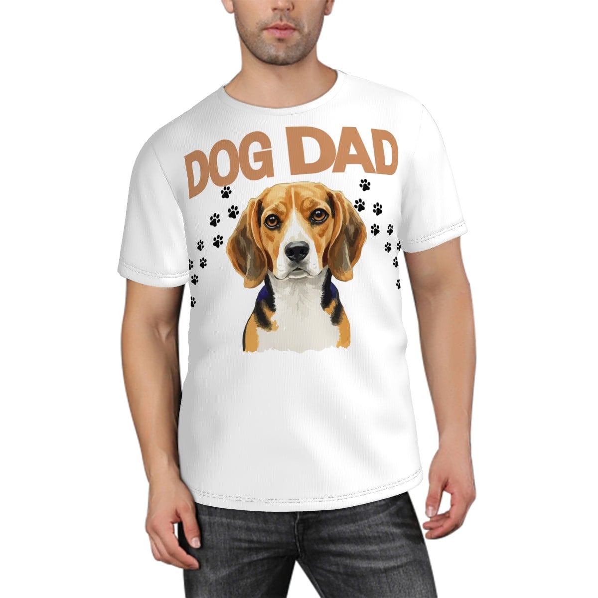 Dog Dad White Tee