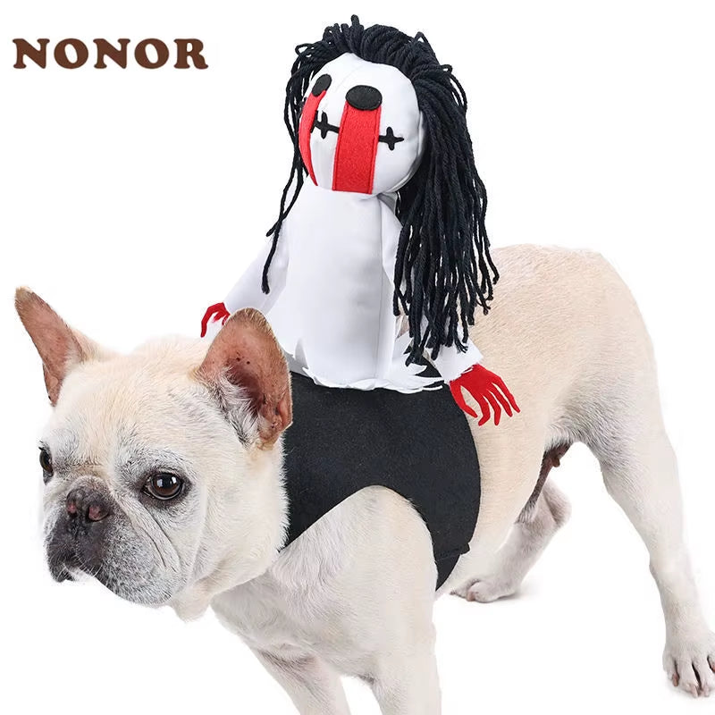 Get Your Pup Ready for Spooktacular Fun! 🎃🐶 Check Out Our Hilarious Dog Rider Costume for Large Dogs! #HalloweenPets #DogCostumes