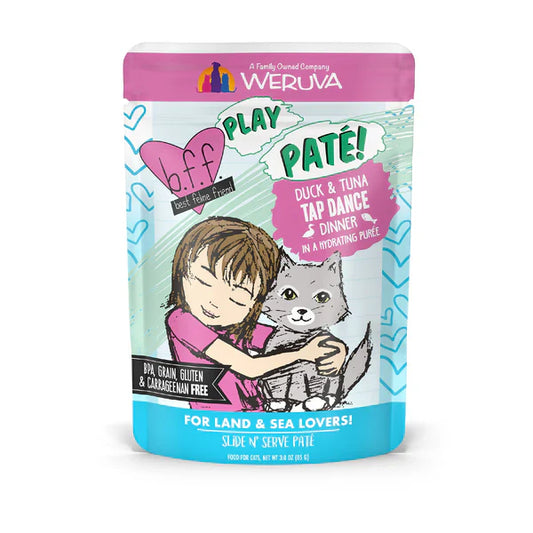 BFF Play Tap Dance Duck and Tuna Wet Cat Pouch (3oz)