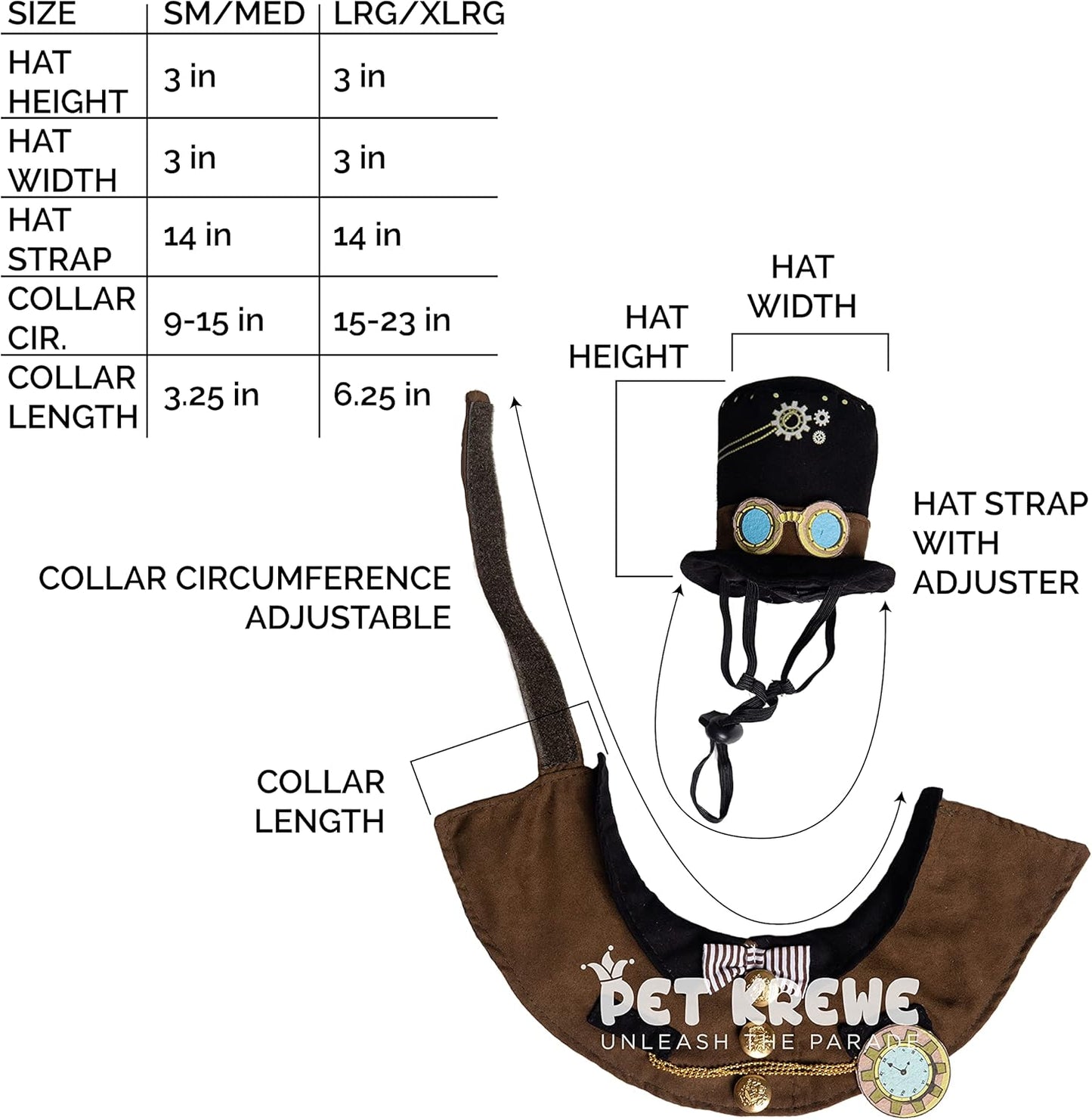 Transform your furry friend into a steampunk sensation with this adorable hat and collar set! Perfect for Halloween, Christmas, parties, and unforgettable photoshoots! 🎩🐾 #PetCostume #SteampunkStyle #FurryFashion