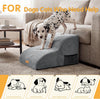Foam Dog Stairs for Small Dogs & Cats Non Slip Pet Steps 2 Tier