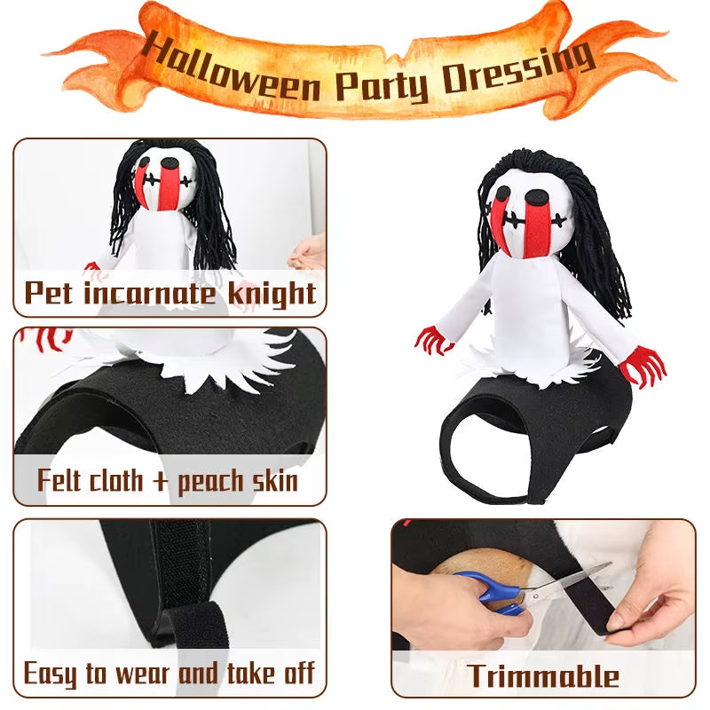 Get Your Pup Ready for Spooktacular Fun! 🎃🐶 Check Out Our Hilarious Dog Rider Costume for Large Dogs! #HalloweenPets #DogCostumes