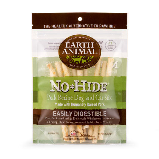 Earth Animal  No Hide Pork Pet Stix (10pk) (1.6oz)