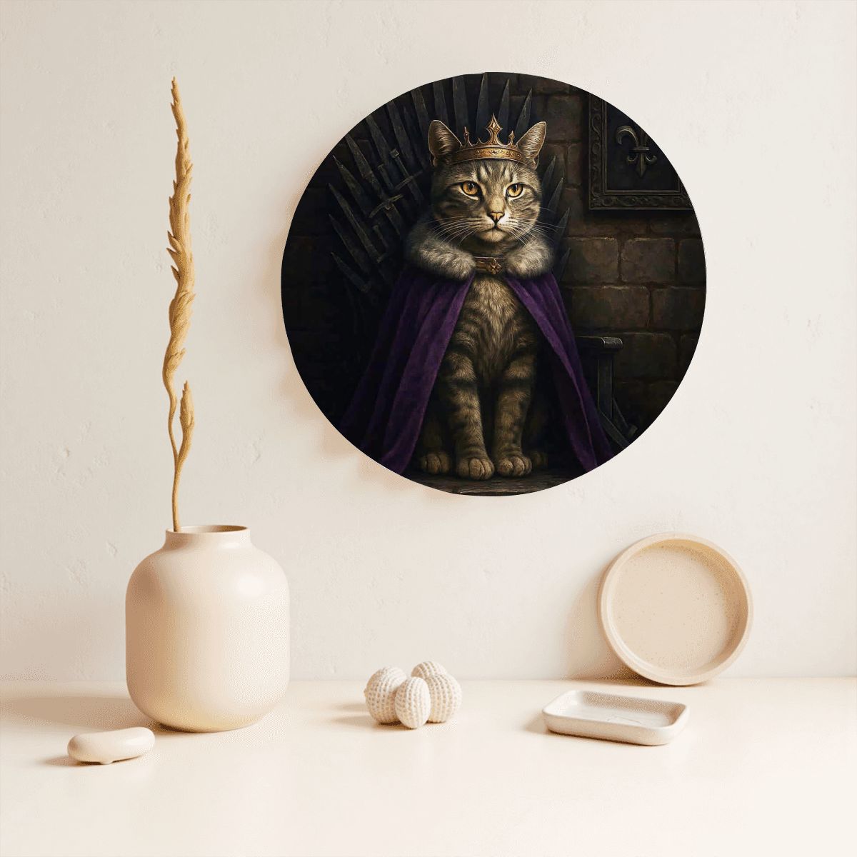 SPF Decorative Plate (Royal Collection) - Domestic Shorthair/Tabby 2
