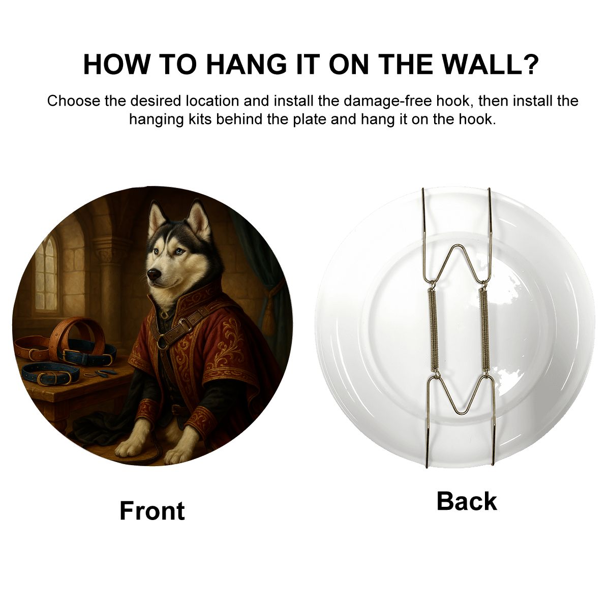 SPF Decorative Plate (Royal Collection) - Husky
