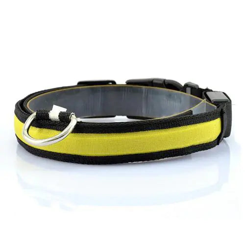 LED Dog Collar with Light Strip for Illumination