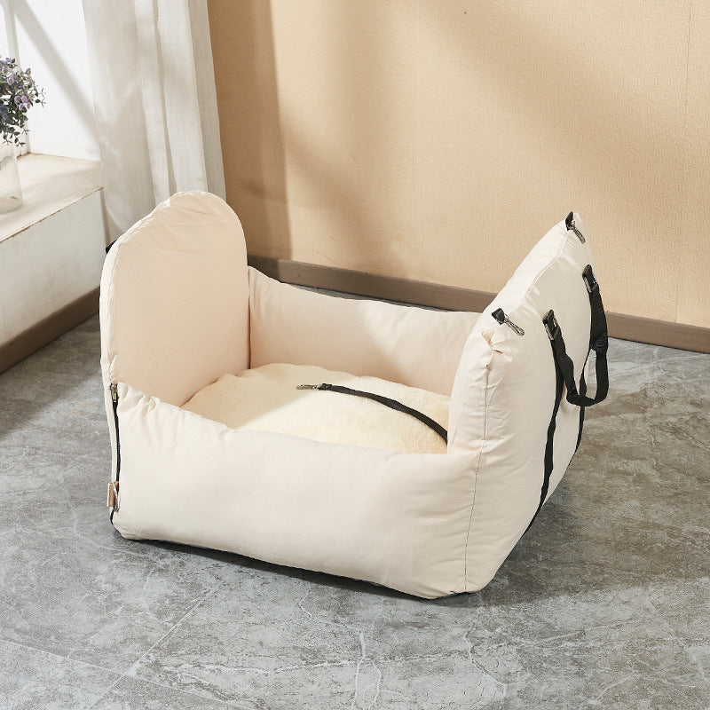 Premium Pet Guardian Gear: Outbound Travel Portable Car Pet Nest - Sanctum Paws and Fangs
