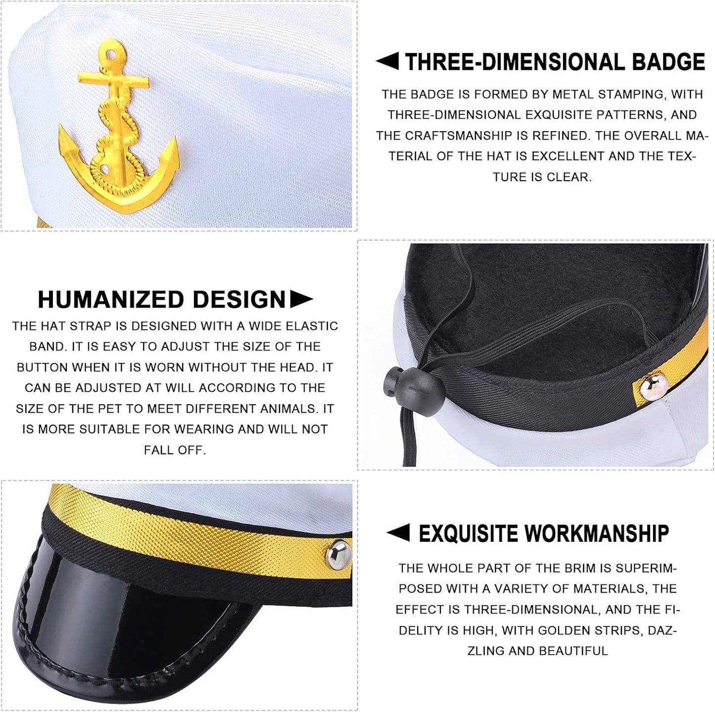 Adorable Pet Sailor Costume Set: Captain Hat & Anchor Bandana for Your Furry Friends! Perfect for Halloween & Cosplay! 🐾⚓️