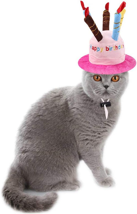 Pawesome Pink Pet Cap with Cute Candle Design for Stylish Dogs & Cats! 🐾✨