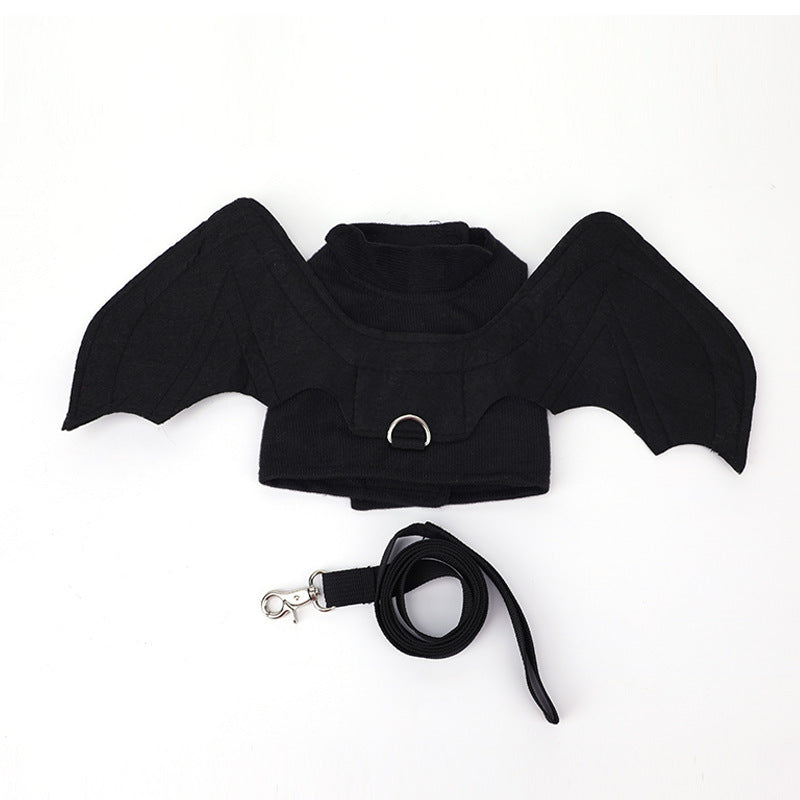 Pet Dog Halloween Wings Cool Black Bat