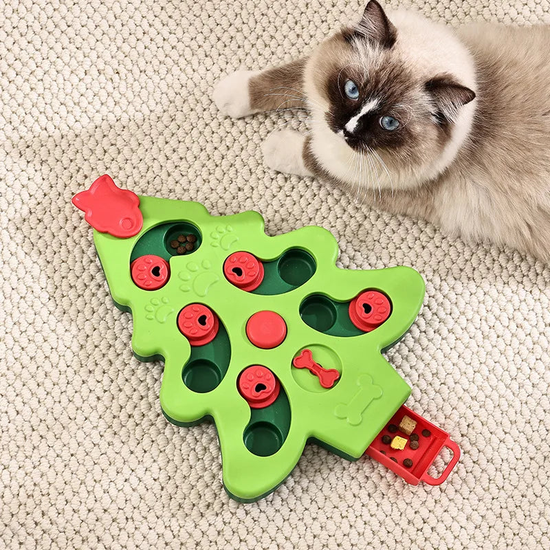 Interactive Dog Puzzle Feeder - Slow Eating Bowl for Cats and Dogs to Boost IQ and Enjoy Mealtime Fun!