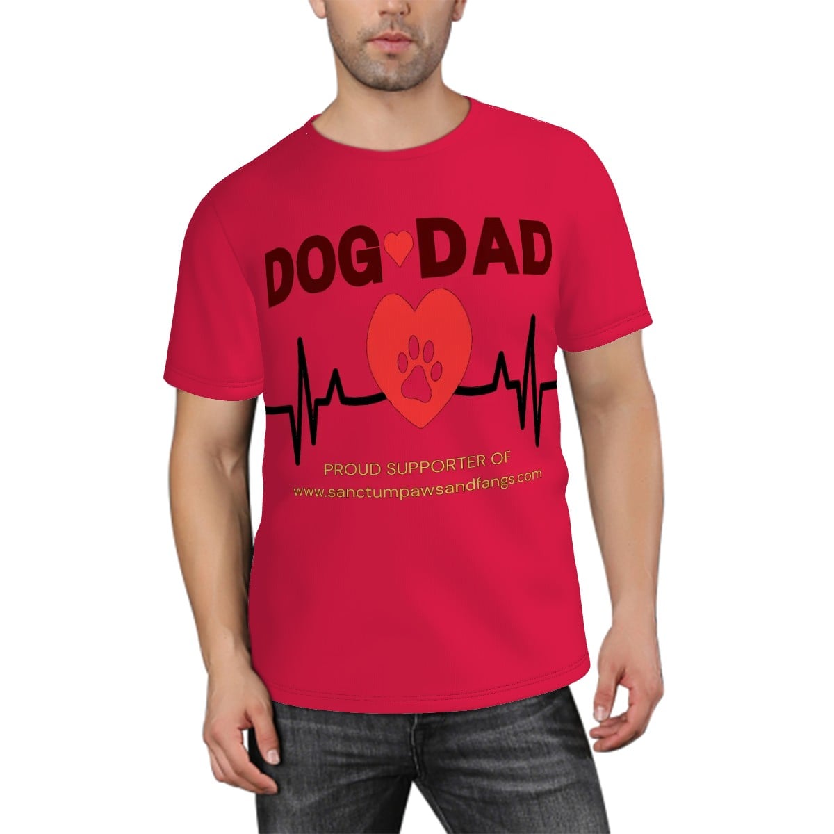 Dog Dad Red Tee
