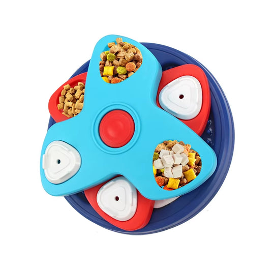 Dog Puzzle Slow Feeder Interactive Enrichment Dog Toys Layers Detachable Slow Eating Dog Bowl Anti-Anxiety Dog Feeder Bowl