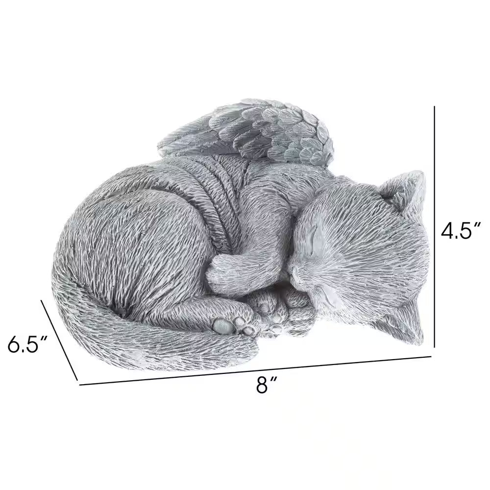 Cherished Cat Memorial Angel Garden Statues