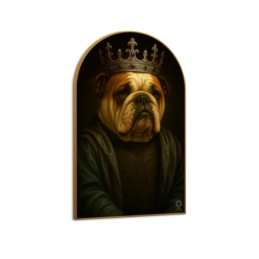 SPF Arched Canvas Prints Wall Art (Bulldog)