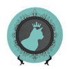 SPF Decorative Plate (King Cat Outline) - Turquoise