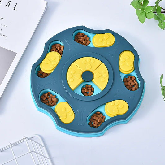 Interactive Dog Puzzle Feeder - Slow Eating Bowl for Cats and Dogs to Boost IQ and Enjoy Mealtime Fun!