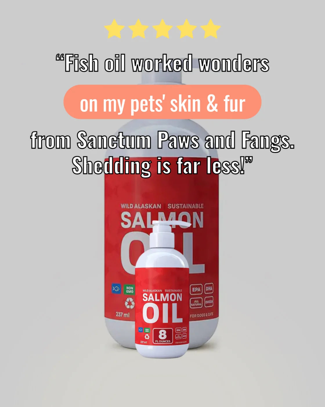 Pet Fish Oil for Cats & Dogs, 300g