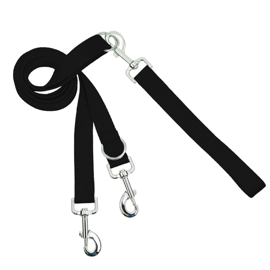 Euro Dog Leash Double Connection (Multiple Color Options)