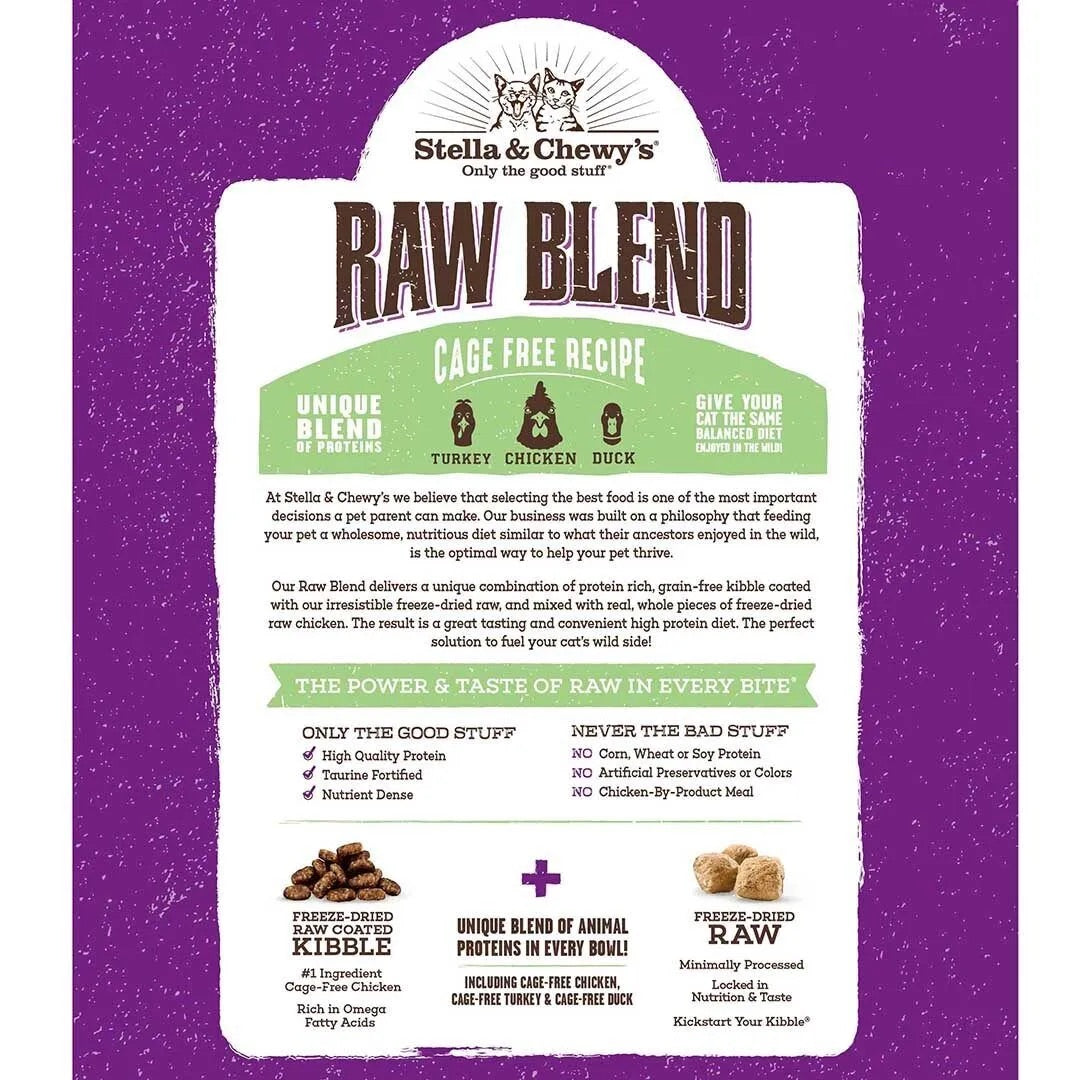 Stella & Chewy's Raw Blend Poultry Cat Food (2.5lbs)
