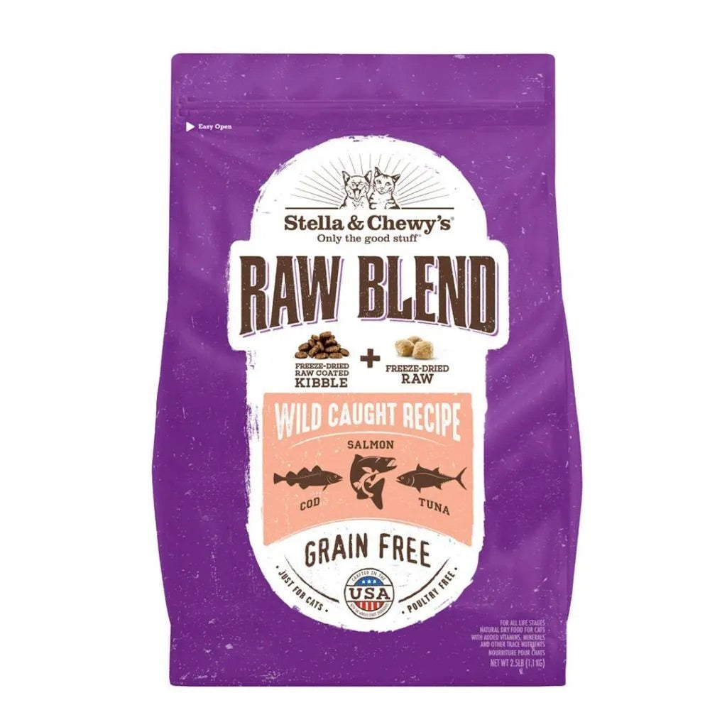 Stella & Chewy's Raw Blend Wild Caught Salmon Cat Food (2.5lbs)