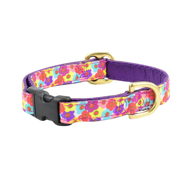 Premium Pet Guardian Gear: Tiny Blooms 5/8″ Floral Buckle Martingale Dog Collar - Sanctum Paws and Fangs