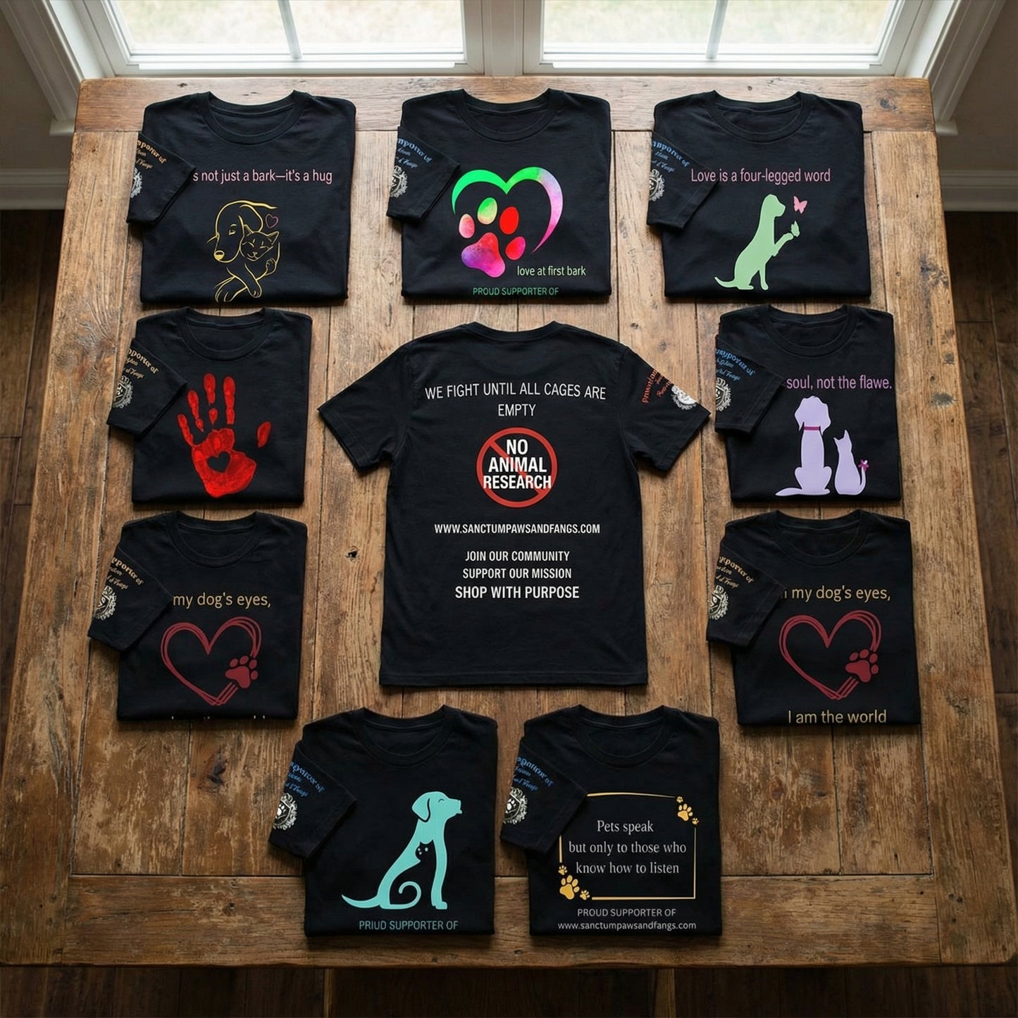 Dog Love2 (Black Tees)