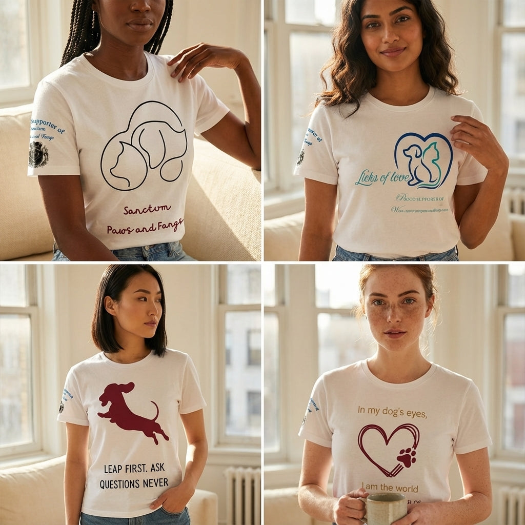 Dogs Love3 (White Tees)