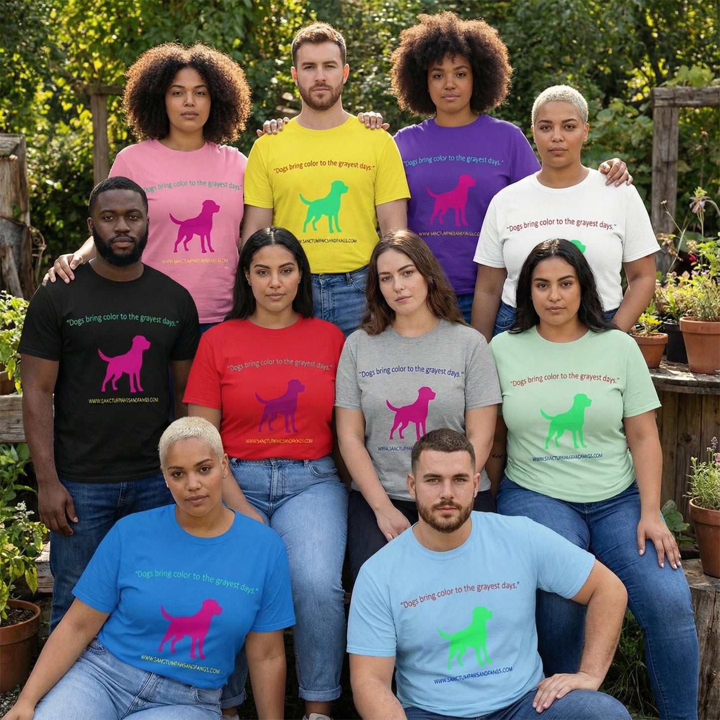 Dogs Bring Color Tee