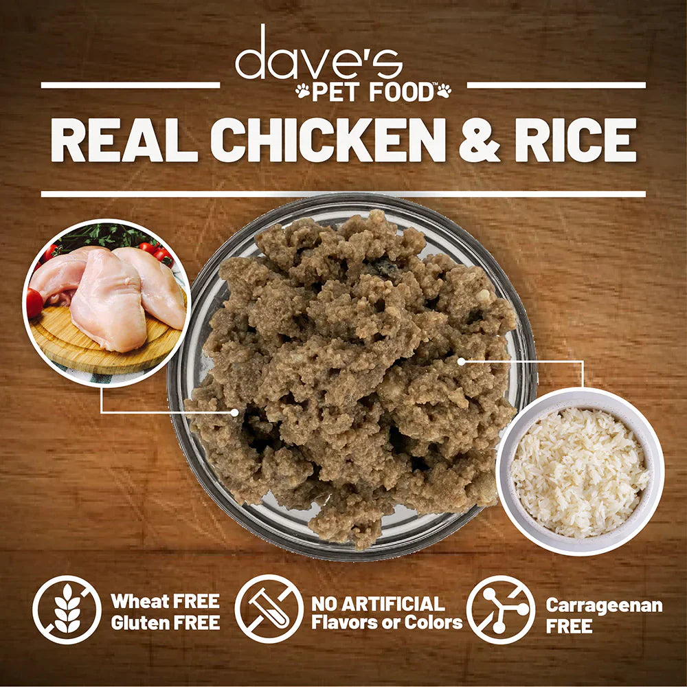Dave's Restricted Diet Bland for Dogs  Chicken and Rice (13.2oz)