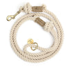 Premium Pet Guardian Gear: Handmade Rope Leashes for Dogs Rope Dog Leash Rope Cute Dog Leash Braided Dog Leash Cotton Rope Leash for Small Dogs 5FT Organic Cotton Natural - Sanctum Paws and Fangs