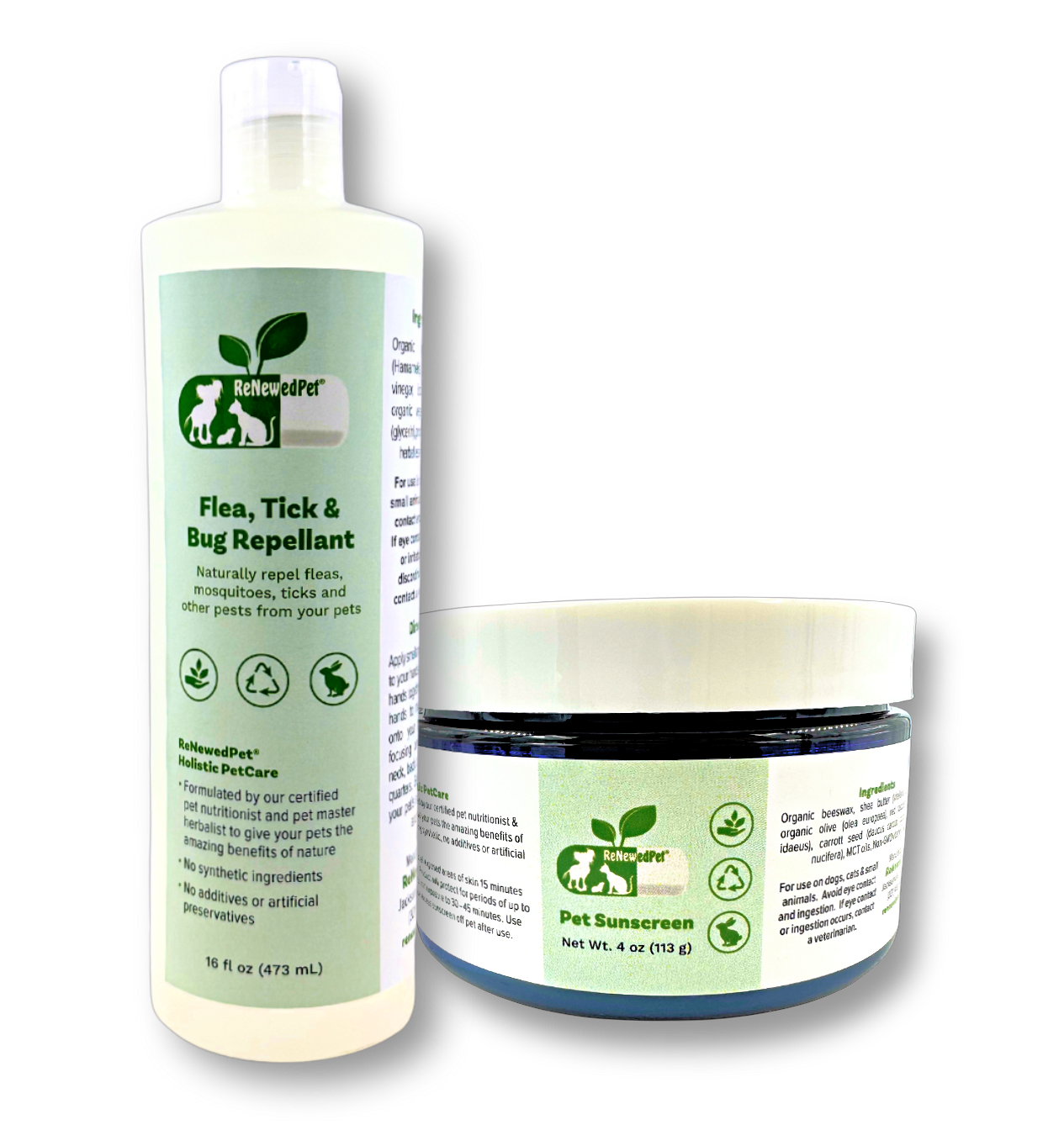 OUTDOOR SAFETY KIT/ Sunscreen & Flea/Tick/Bug Repellent