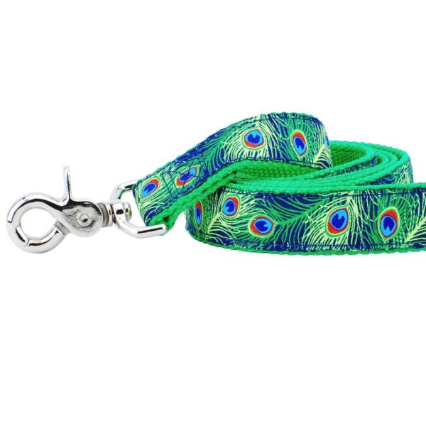 Premium Pet Guardian Gear: 1″ Paradise Found Navy Ribbon Dog Leash - Sanctum Paws and Fangs