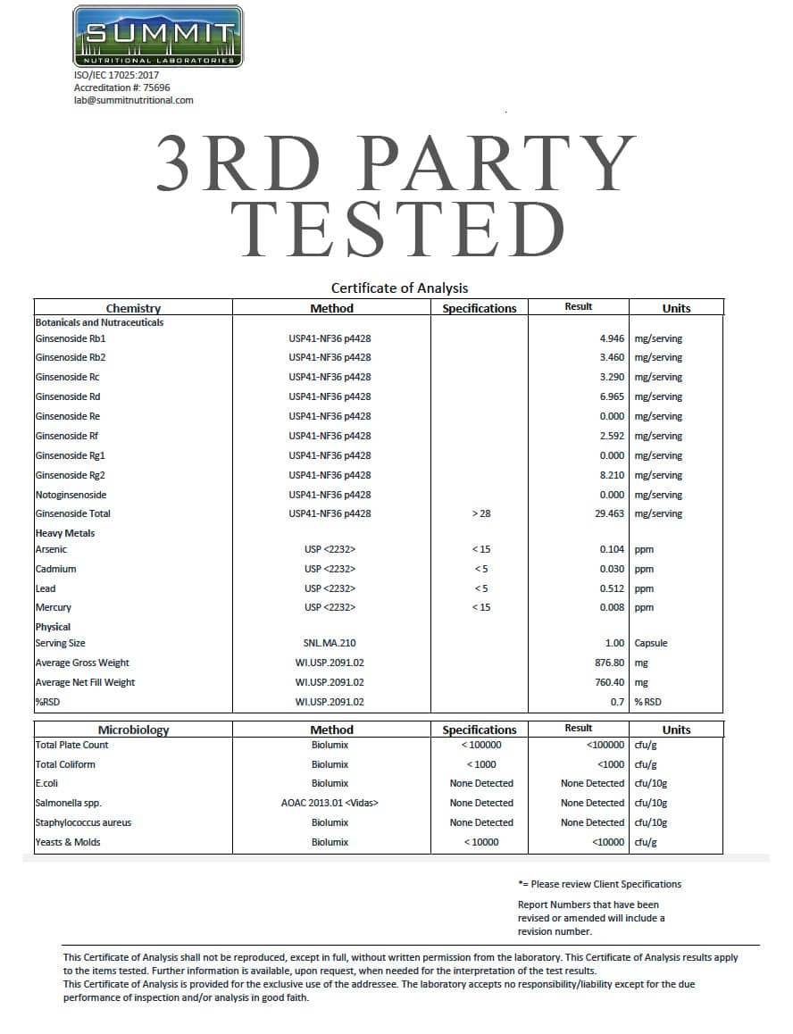 Ginkgo Biloba + Ginseng 60 Capsules