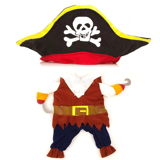 Pet Parents! 🎉 Dress your furry matey in our Cute Pirate Costume, or Elegant Emperor, or Nurse, and Cowboy for Halloween! 🐾 Perfect for small & medium pups and kitties ready to steal the show! 🏴‍☠️✨