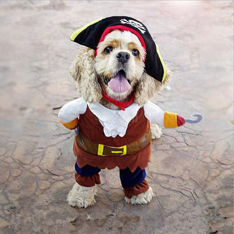 Pet Parents! 🎉 Dress your furry matey in our Cute Pirate Costume, or Elegant Emperor, or Nurse, and Cowboy for Halloween! 🐾 Perfect for small & medium pups and kitties ready to steal the show! 🏴‍☠️✨